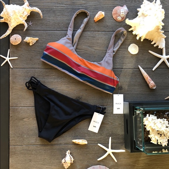 🌴🌼RVCA- SOLID CROP BIKINI SET🌼🌴 - Picture 2 of 8